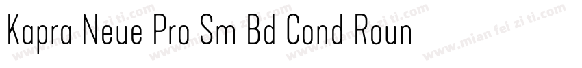 Kapra Neue Pro Sm Bd Cond Rounded字体转换